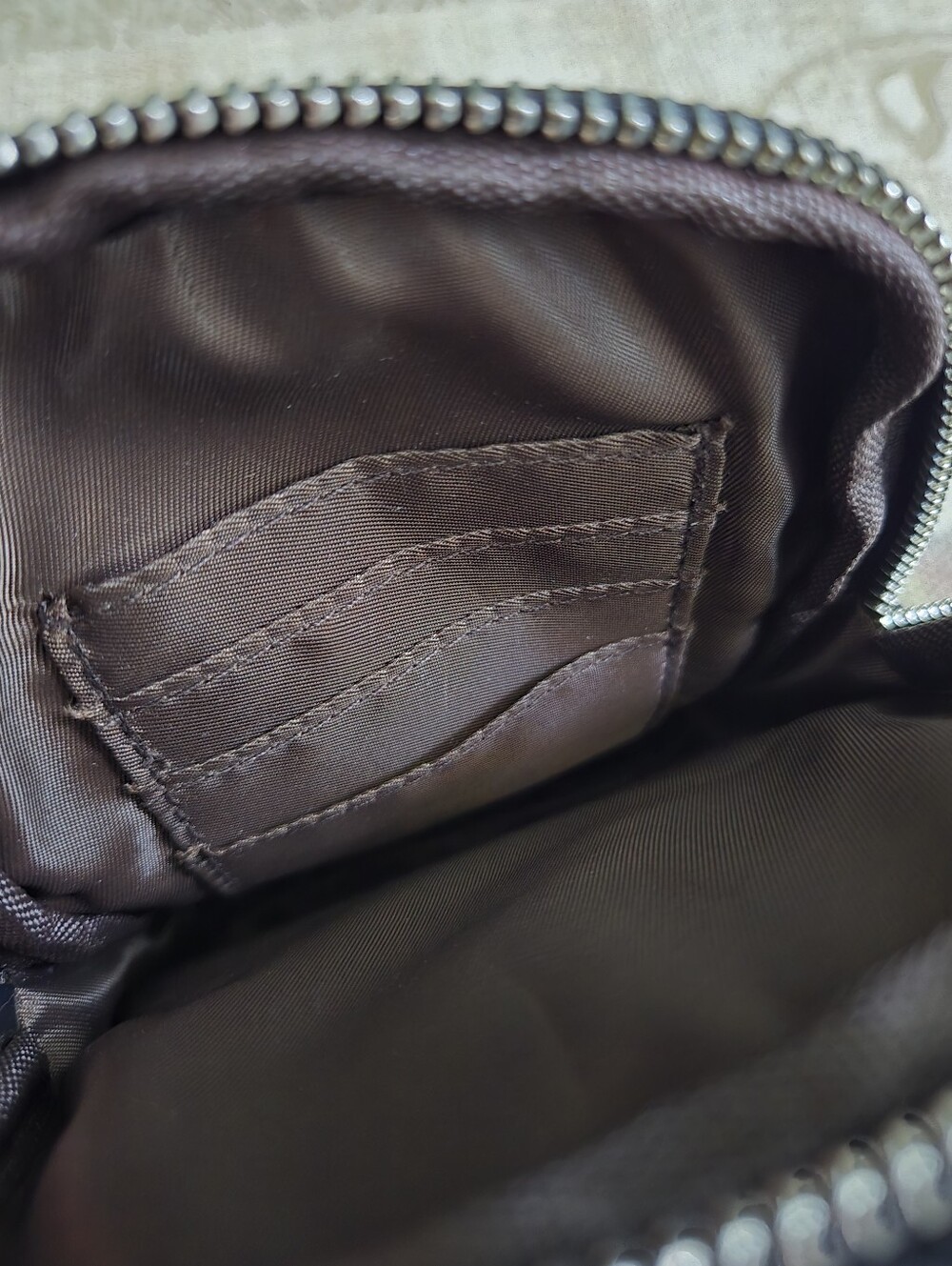 Inicat Black Crossbody Sling Bag -Vegan Leather Silver Hardware - Picture 7 of 12